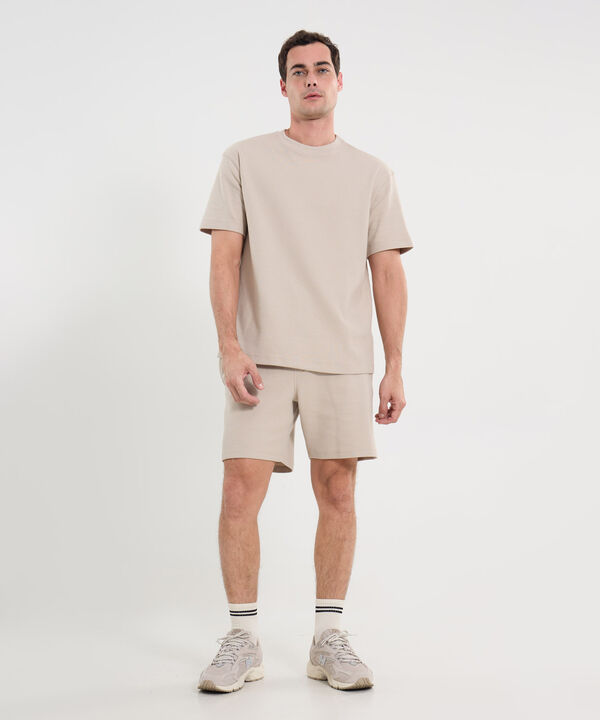Camiseta Para Hombre Beige image number null