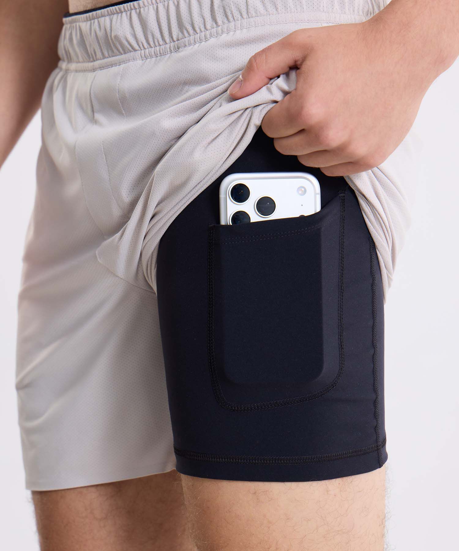 Bermuda Para Hombre Beige