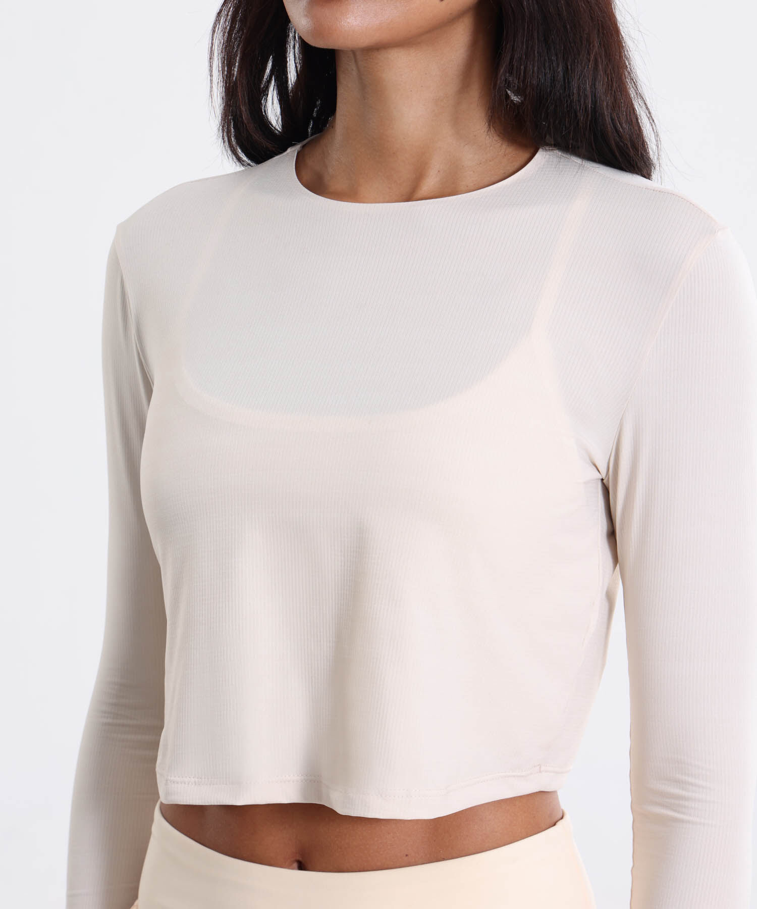 Camiseta Para Mujer Beige