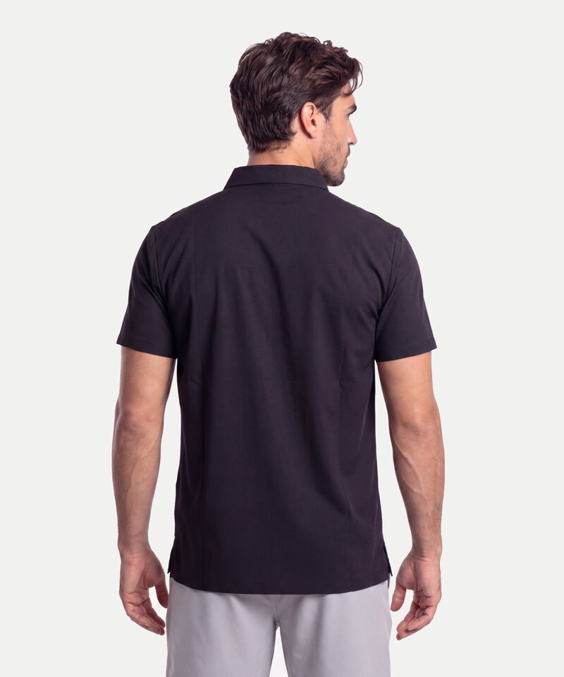 Polo Para Hombre Negro