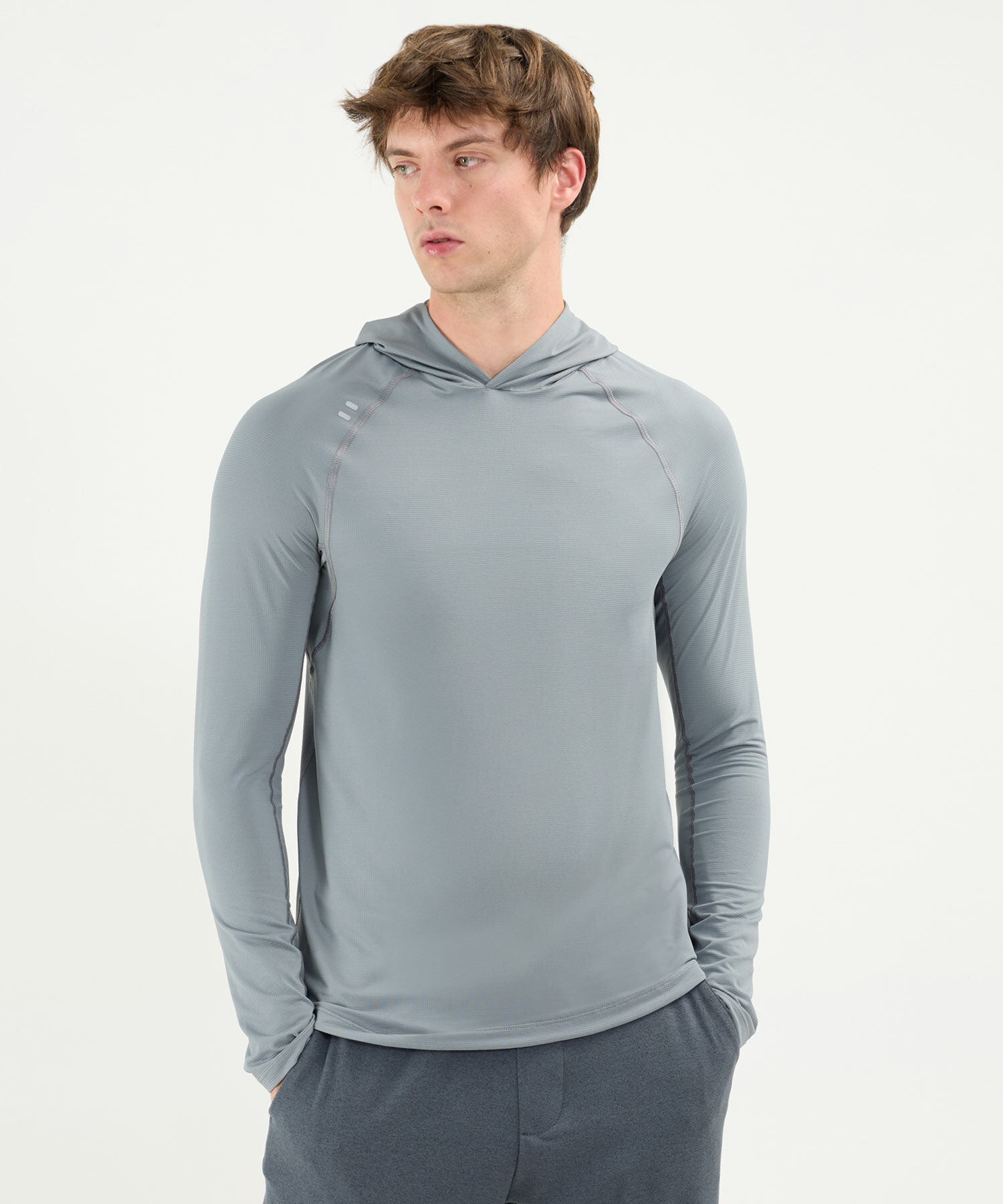 Camiseta Para Hombre GrisClaro