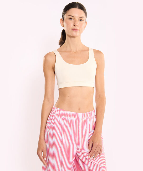 Top Para Mujer Crema image number null