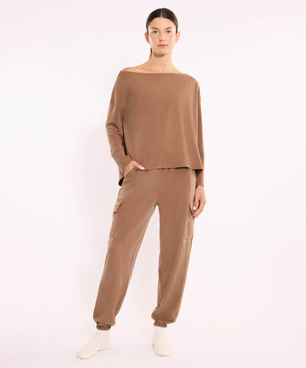 Pantalon Para Mujer Cafe image number null