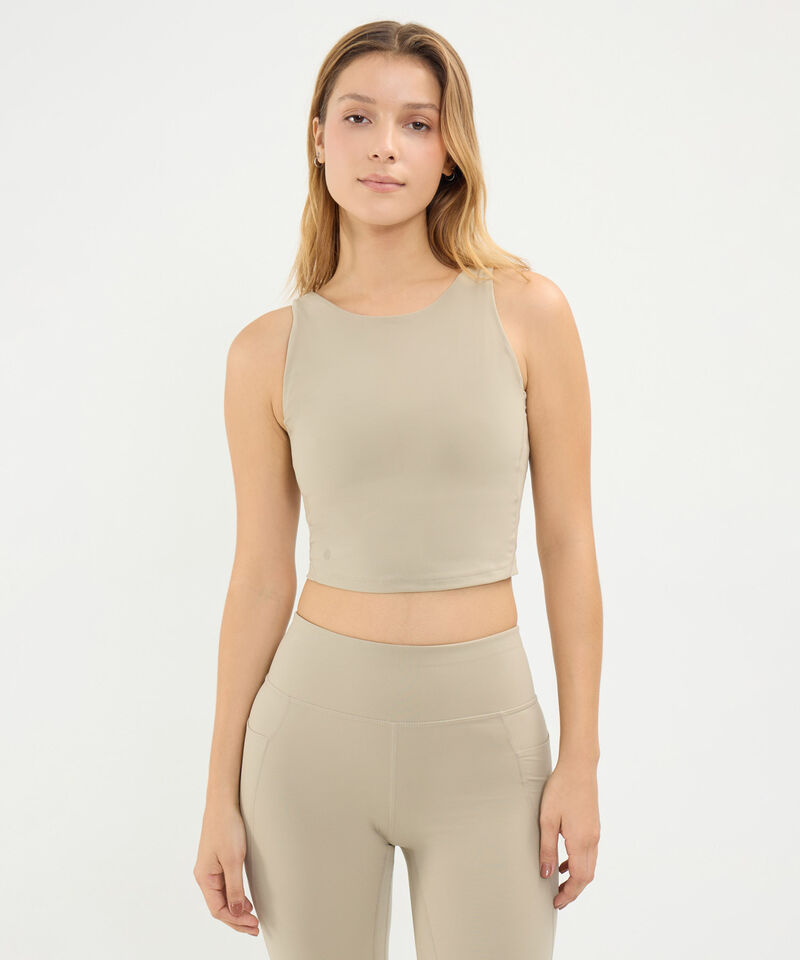 Camiseta Para Mujer Beige