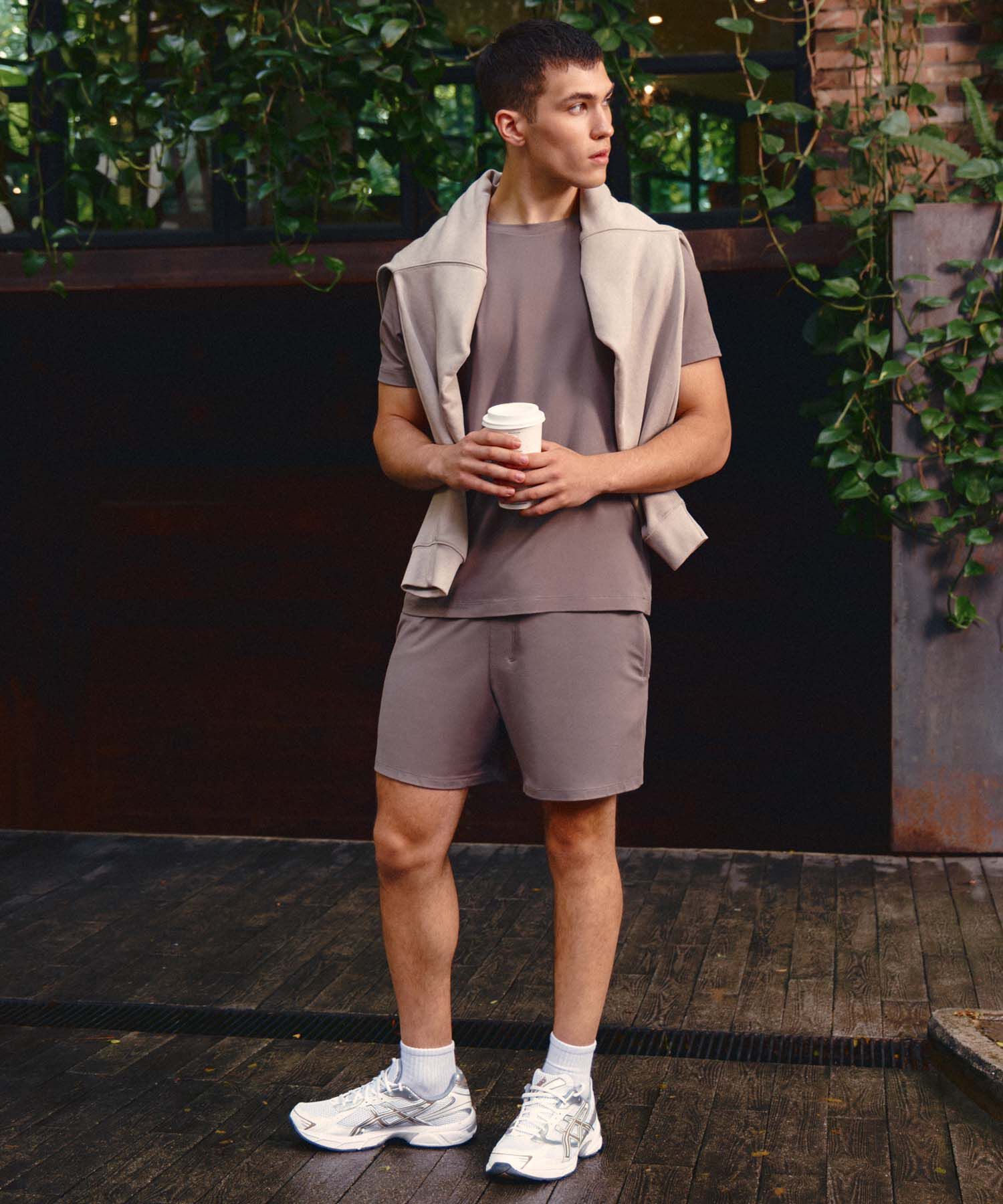 Bermuda Para Hombre Cafe