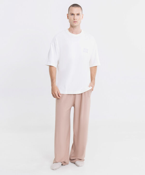 Pantalon Para Hombre Crema image number null