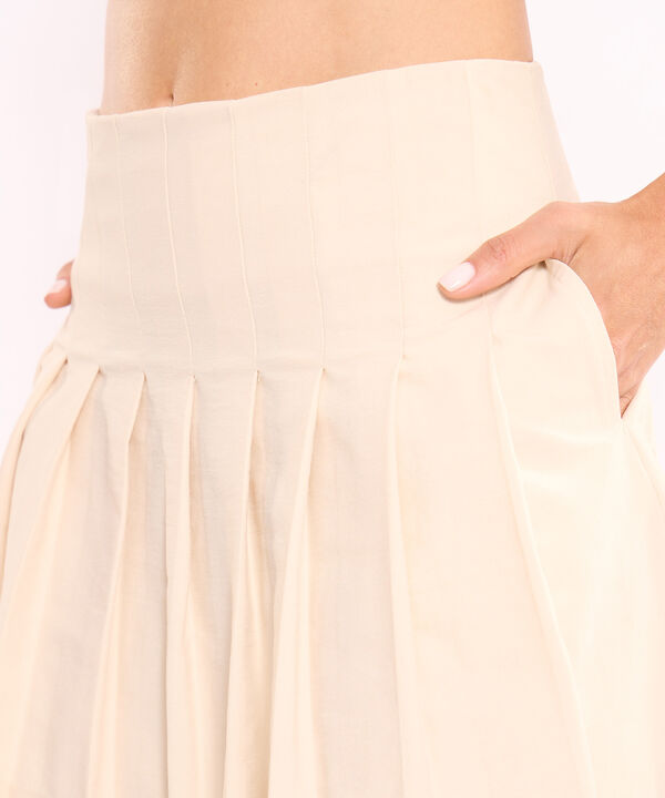 Falda Para Mujer Beige