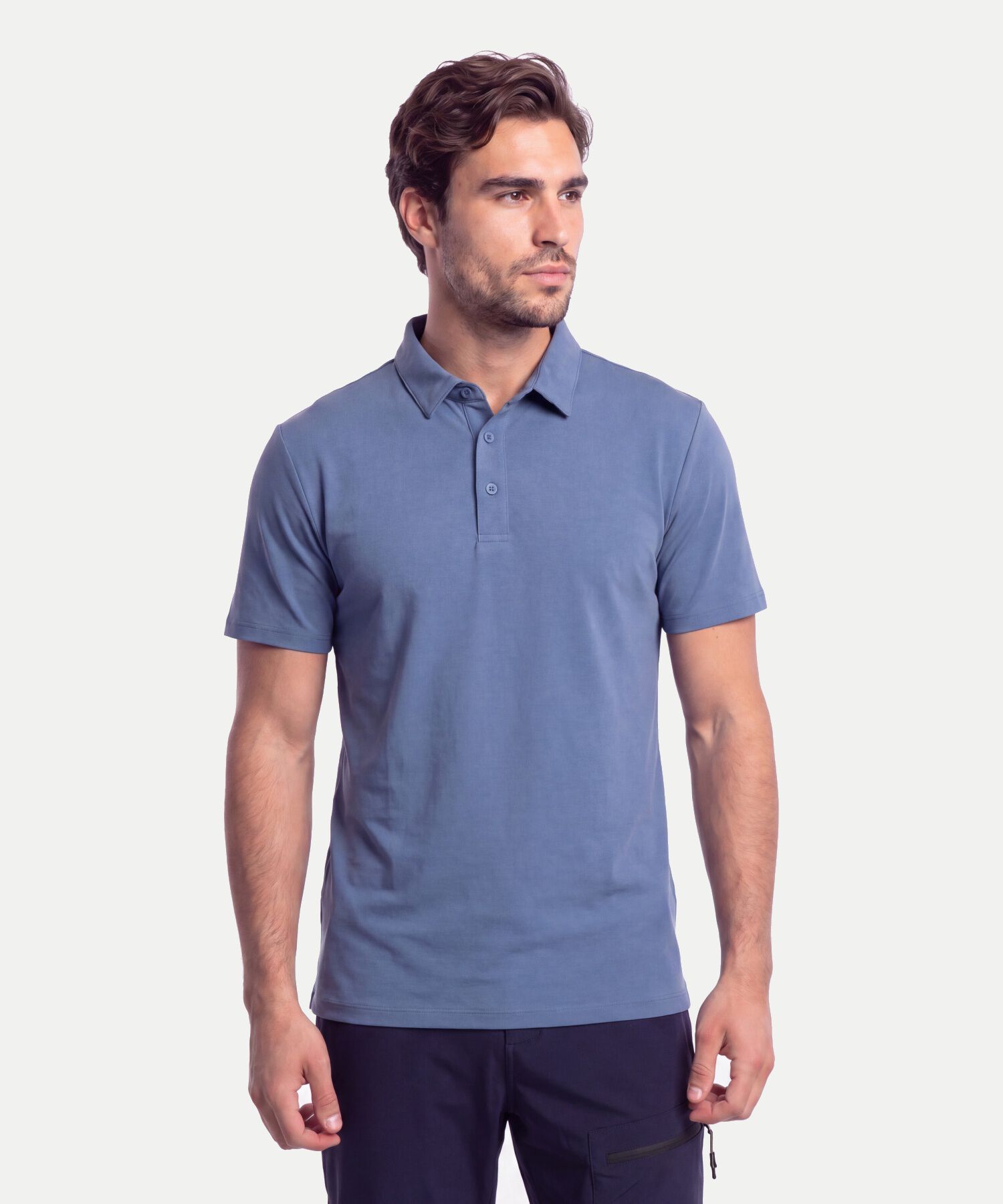 Polo Para Hombre Azul