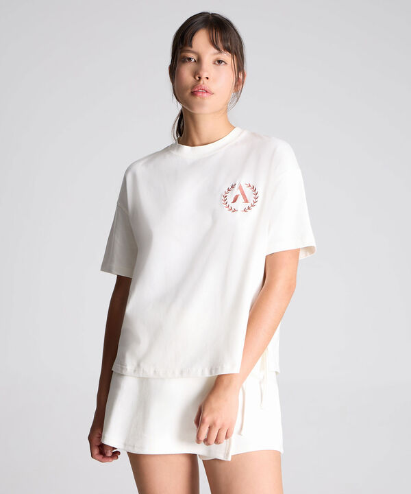 Camiseta Para Mujer Crema image number null