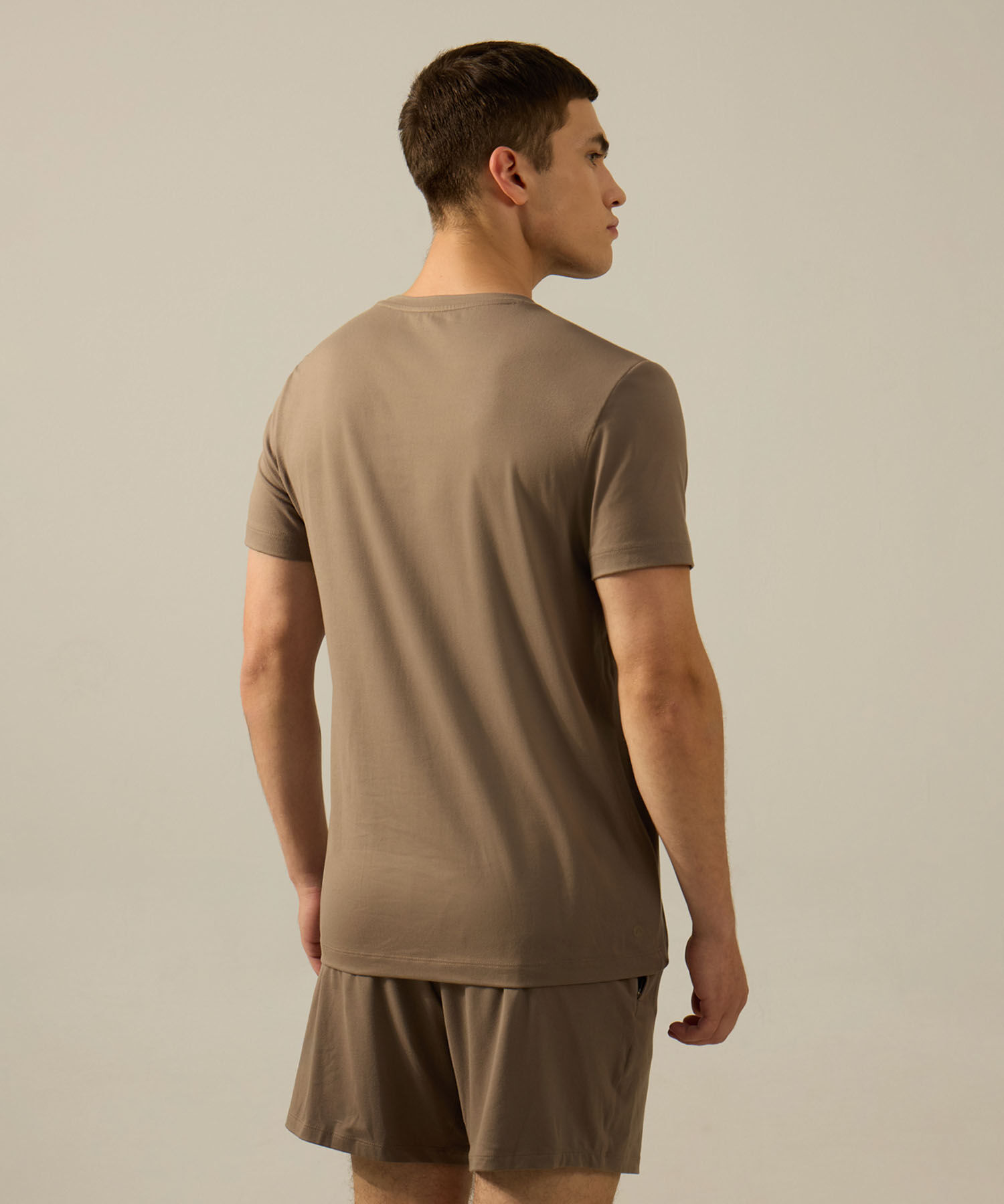 Camiseta Para Hombre Cafe