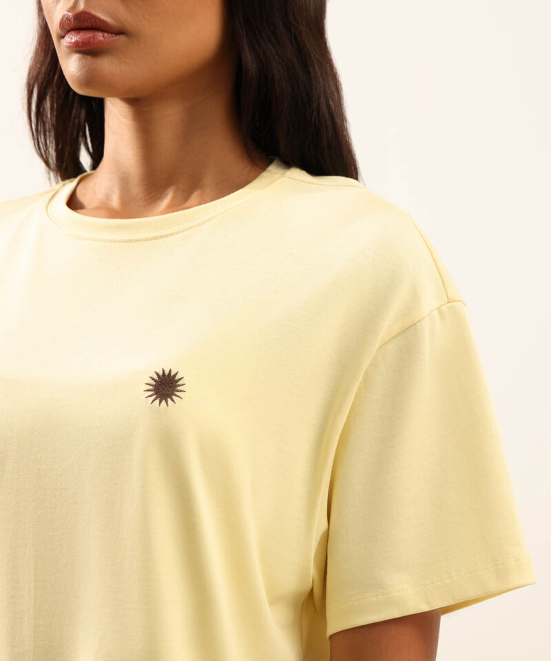 Camiseta Para Mujer Amarillo