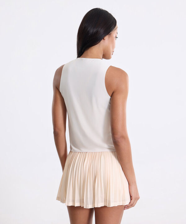 Camiseta Para Mujer Beige