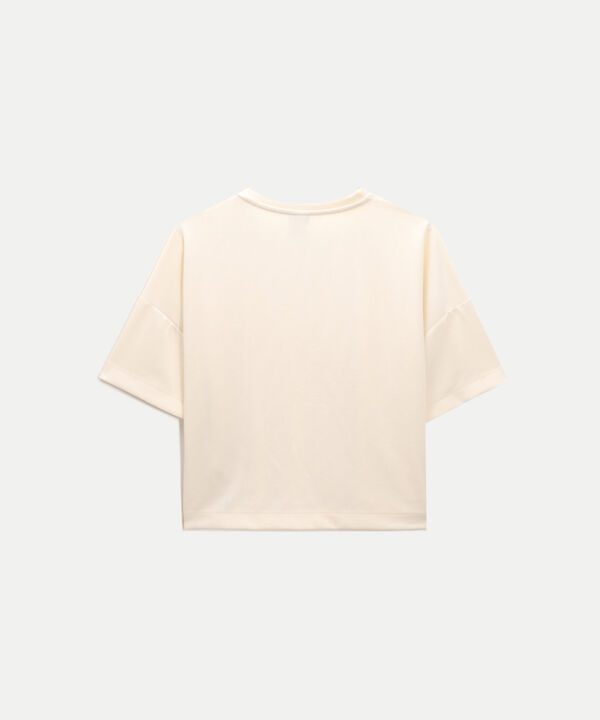 Camiseta Para Mujer Crema image number null