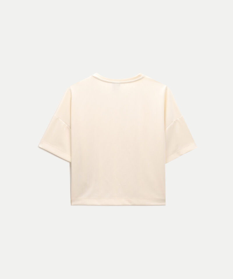 Camiseta Para Mujer Crema