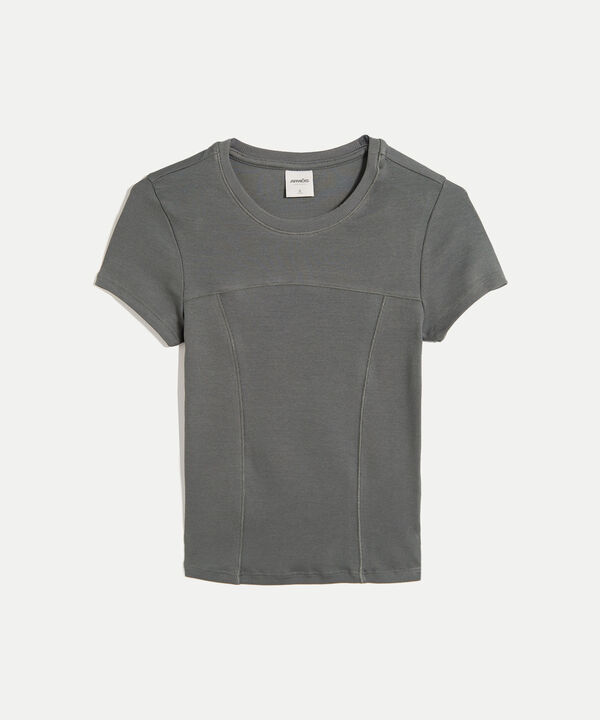Camiseta Para Mujer Gris