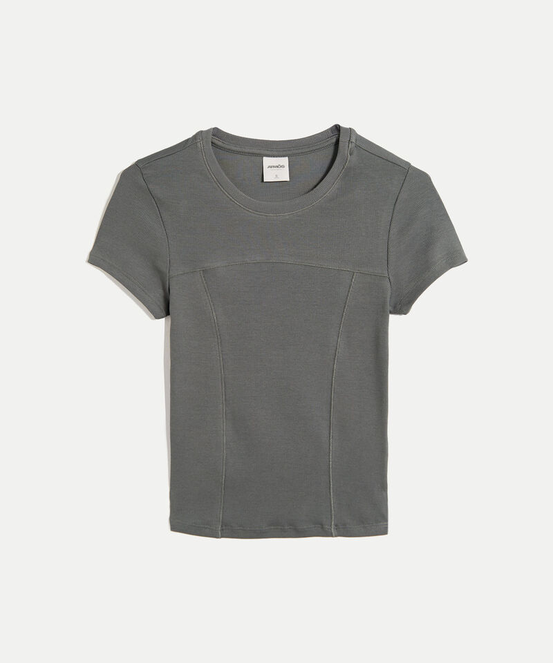 Camiseta Para Mujer Gris