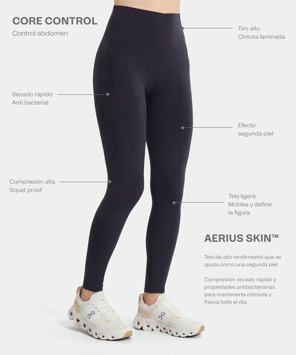 Leggings Core Control Aerius Skin, AzulOscuro