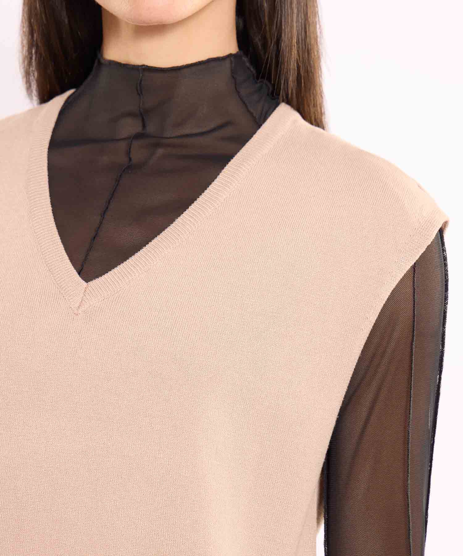 Camiseta Para Mujer Beige