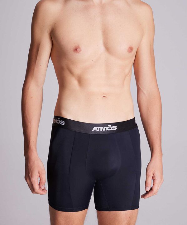 Boxer Para Hombre Negro image number null