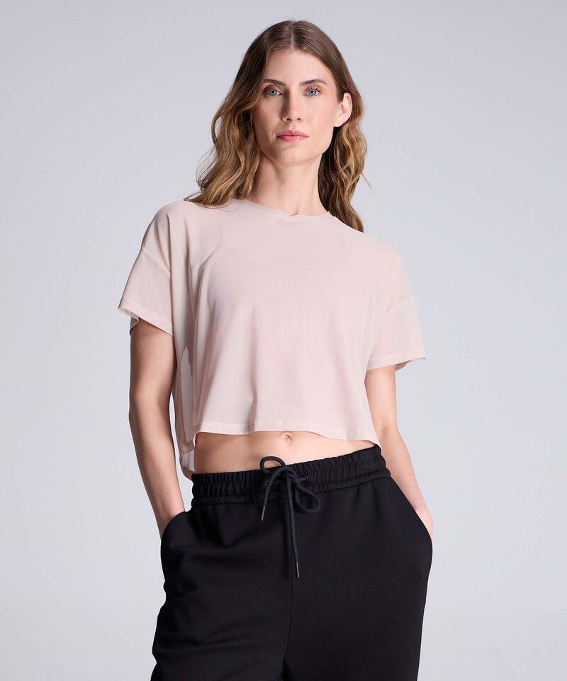 Camiseta Para Mujer Beige