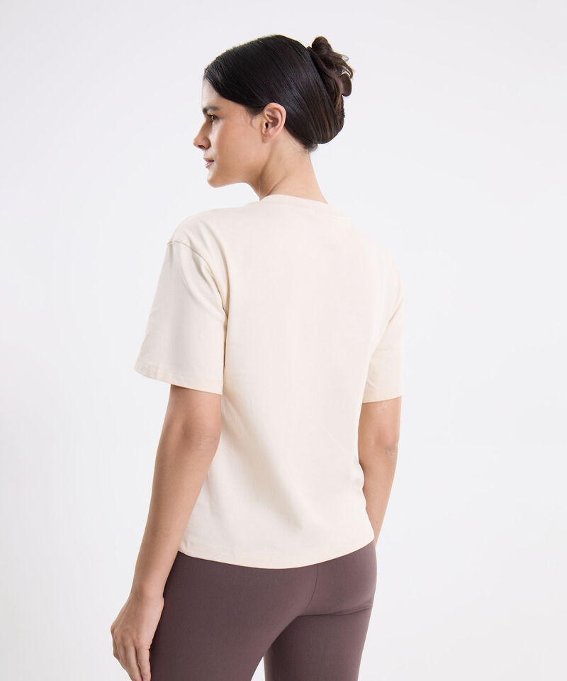 Camiseta Para Mujer Beige