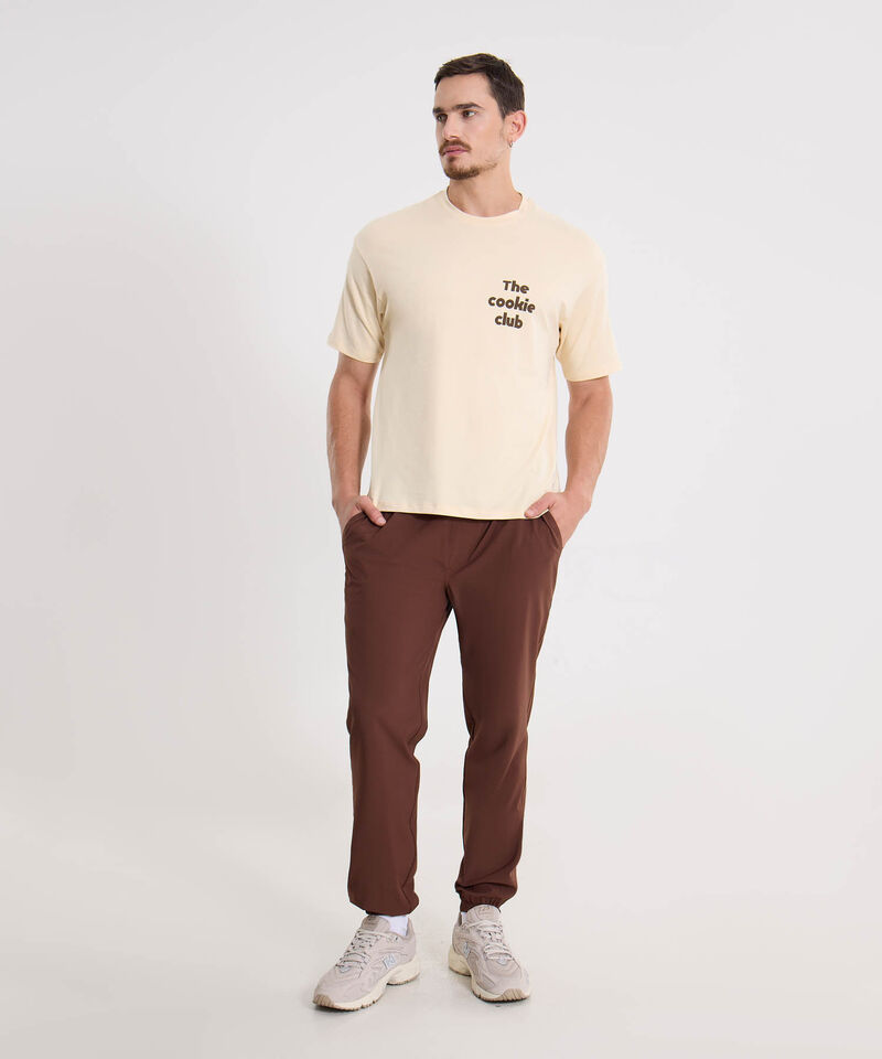 Camiseta Para Hombre Crema