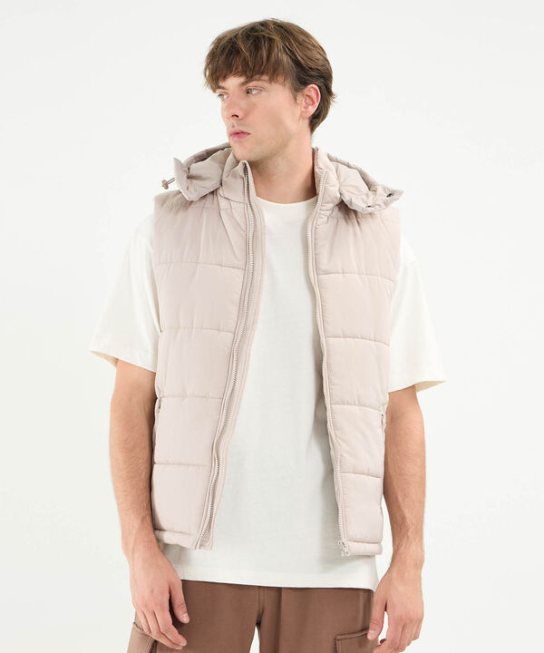 Chaleco Para Hombre Beige image number null