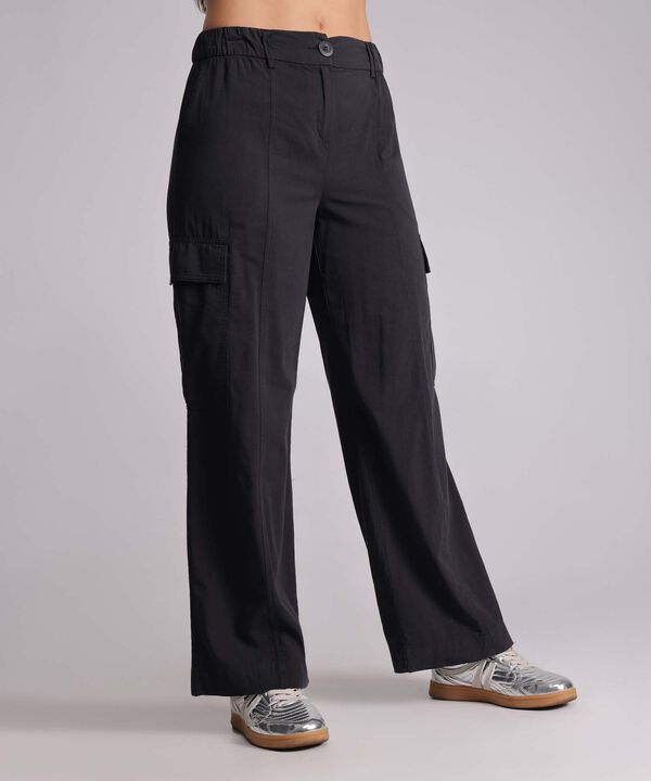 Pantalon Para Mujer Negro image number null