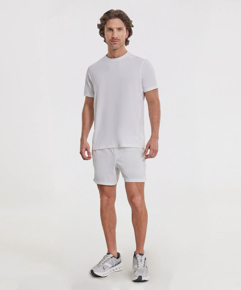 Camiseta Deportiva Manga Corta Regular Fit, Blanco