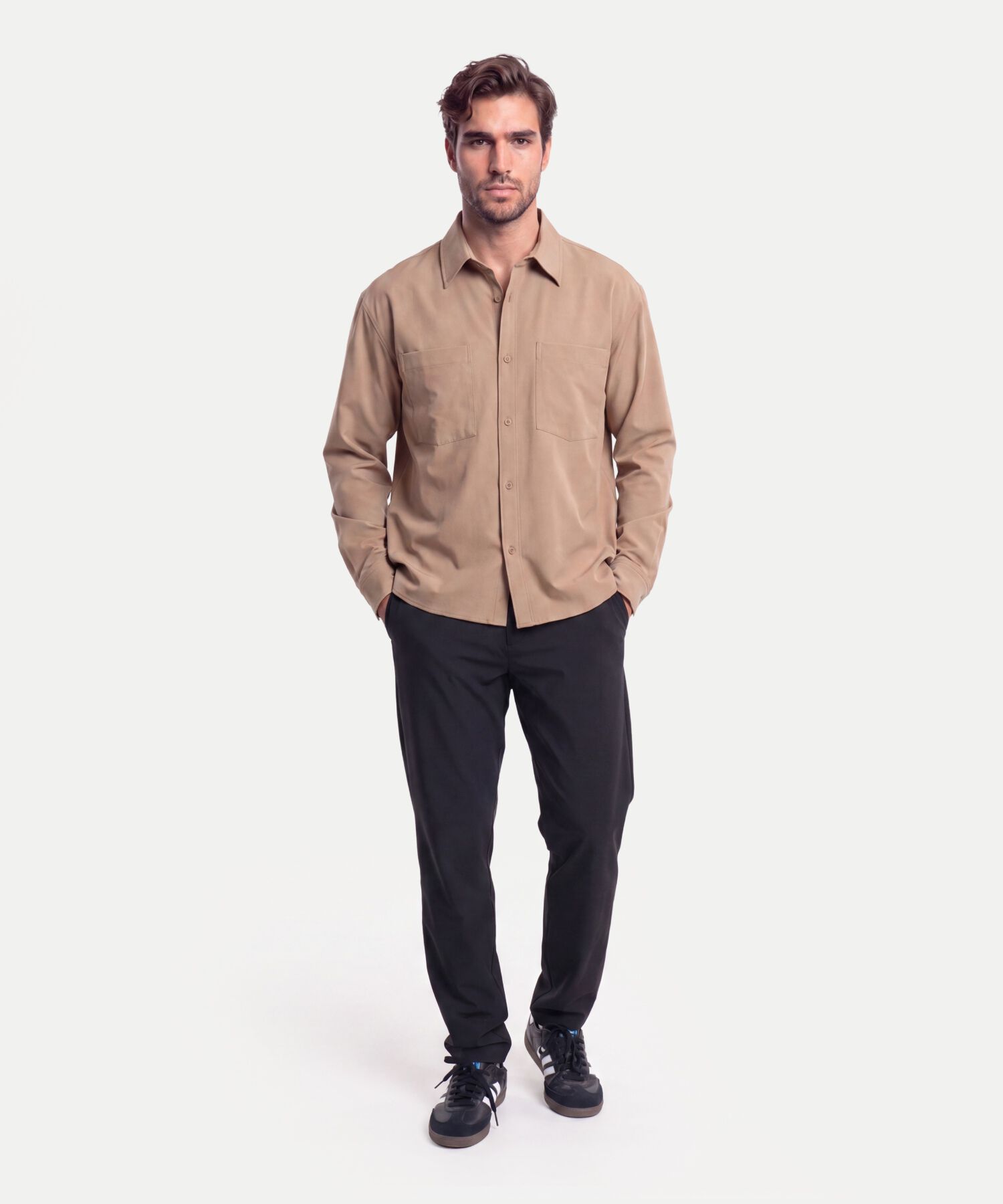Camisa Para Hombre CafeClaro