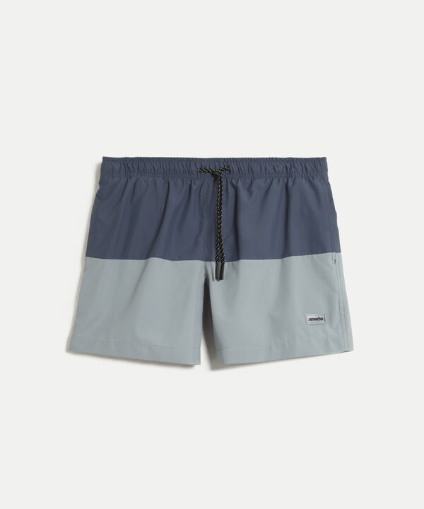 Pantaloneta Para Hombre Azul image number null