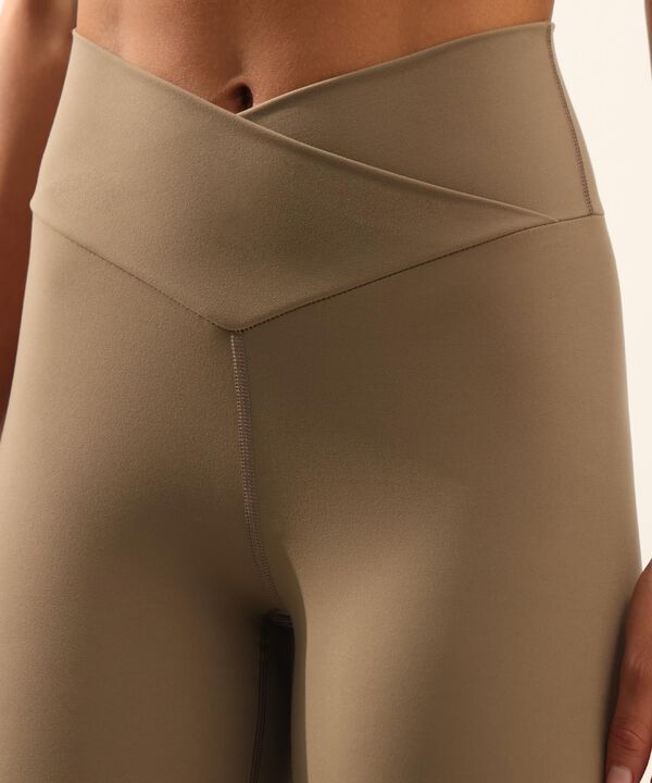Leggings Pretina Cruzada Aerius Skin, Mocca