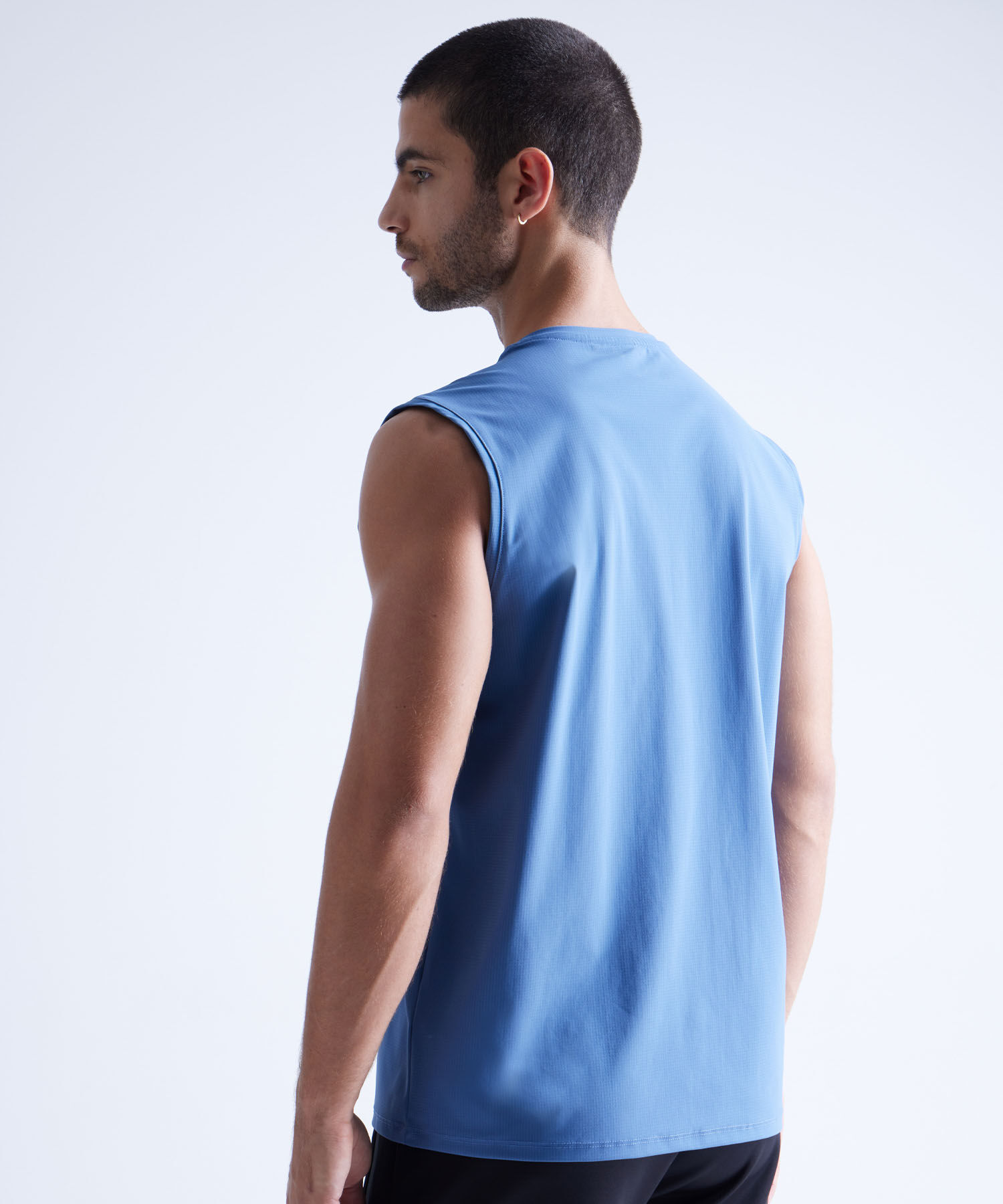 Camiseta Para Hombre AzulMedio