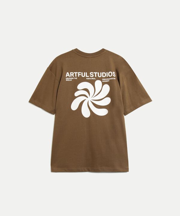 Camiseta Para Hombre Cafe image number null