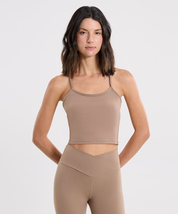 Camiseta Para Mujer Beige image number null