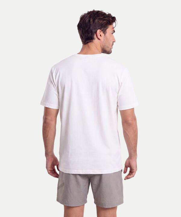 Camiseta Para Hombre Blanco