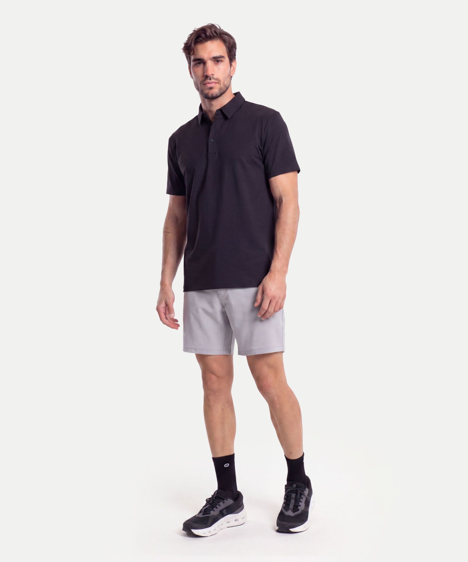Polo Para Hombre Negro