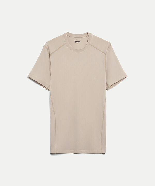 Camiseta Deportiva Manga Corta Regular Fit, Mocca image number null