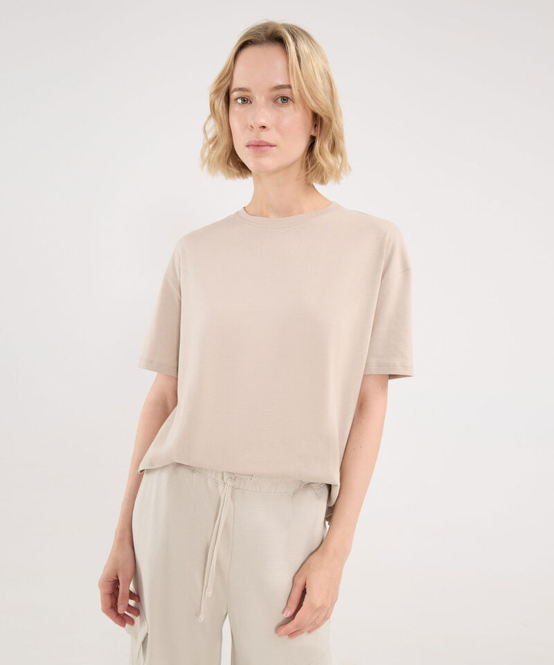Camiseta Para Mujer Beige