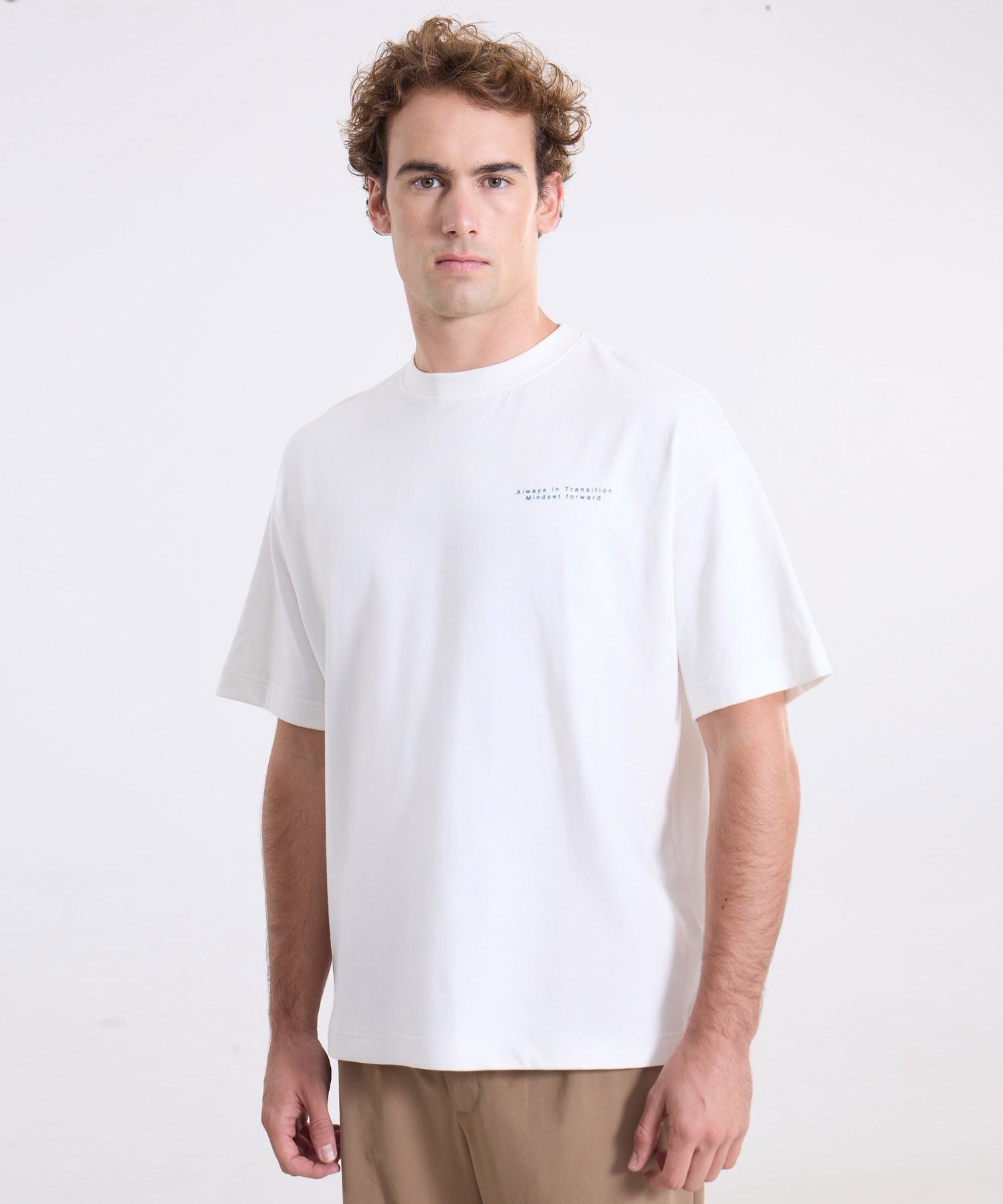 Camiseta Para Hombre Blanco