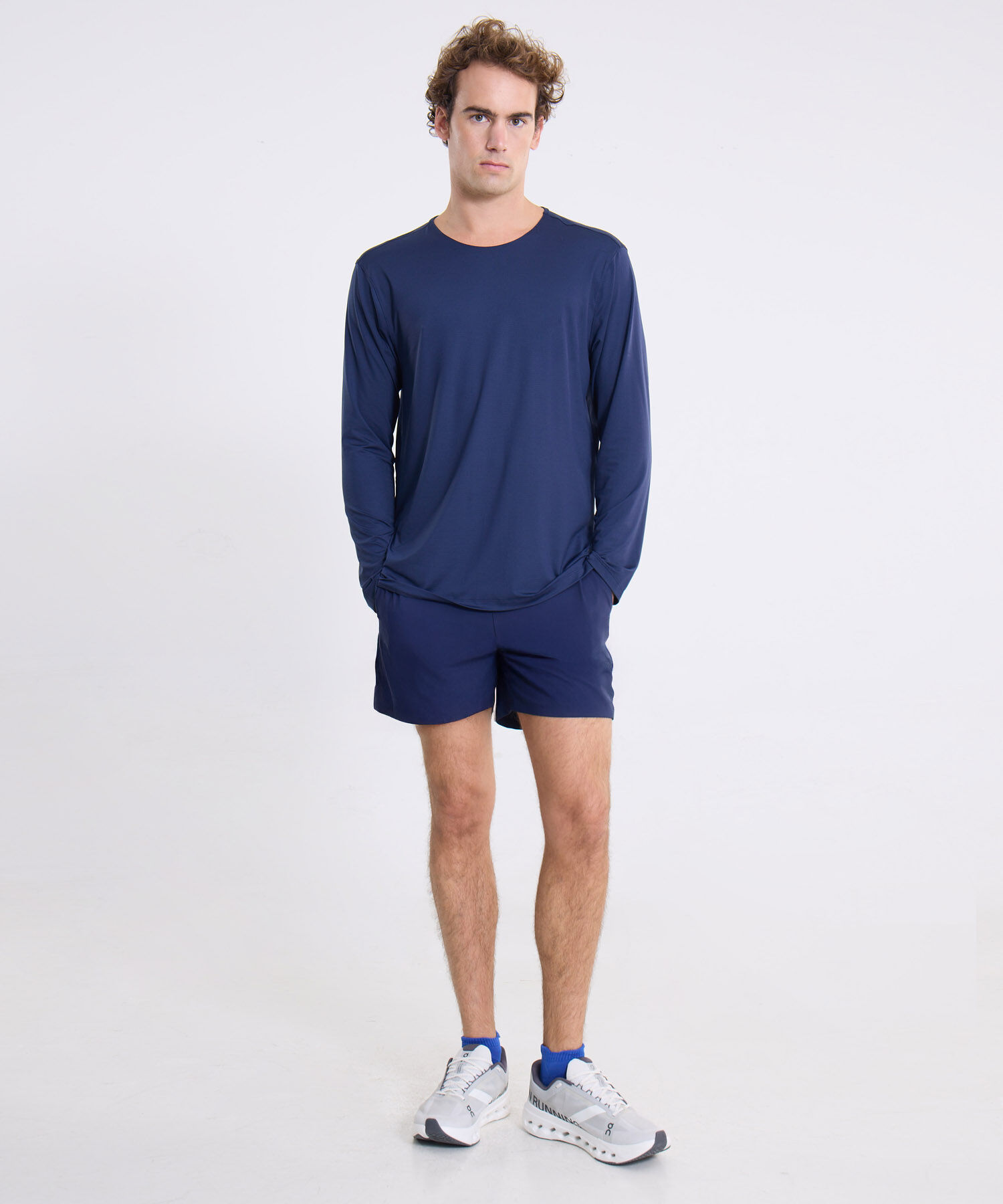 Camiseta Para Hombre AzulOscuro