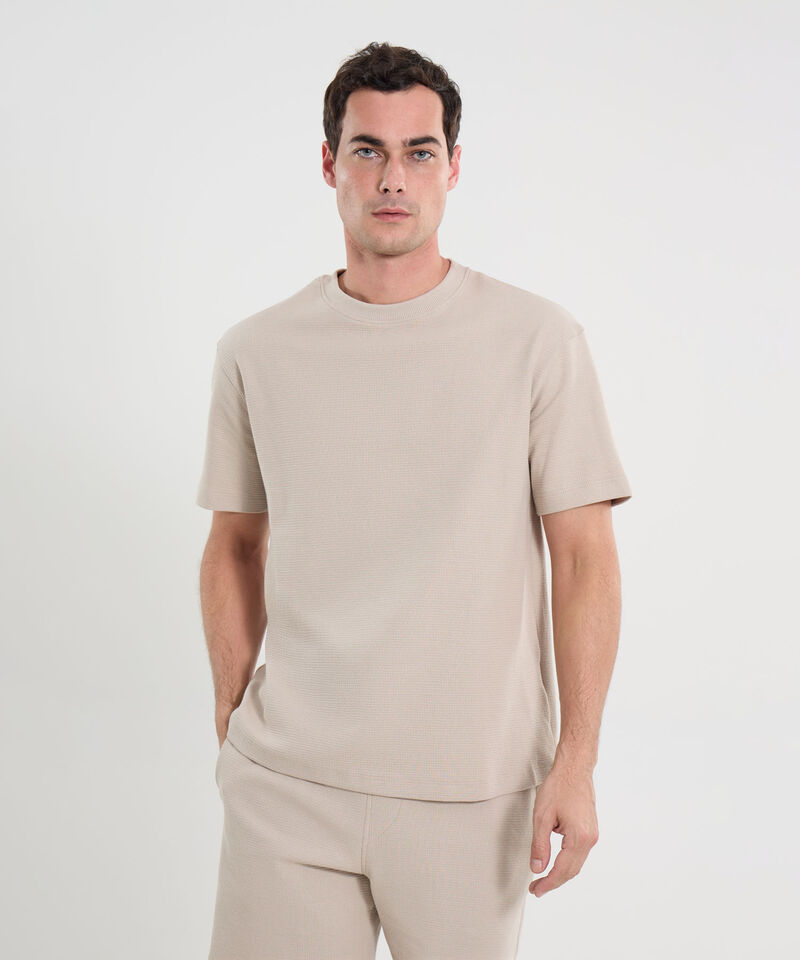 Camiseta Para Hombre Beige