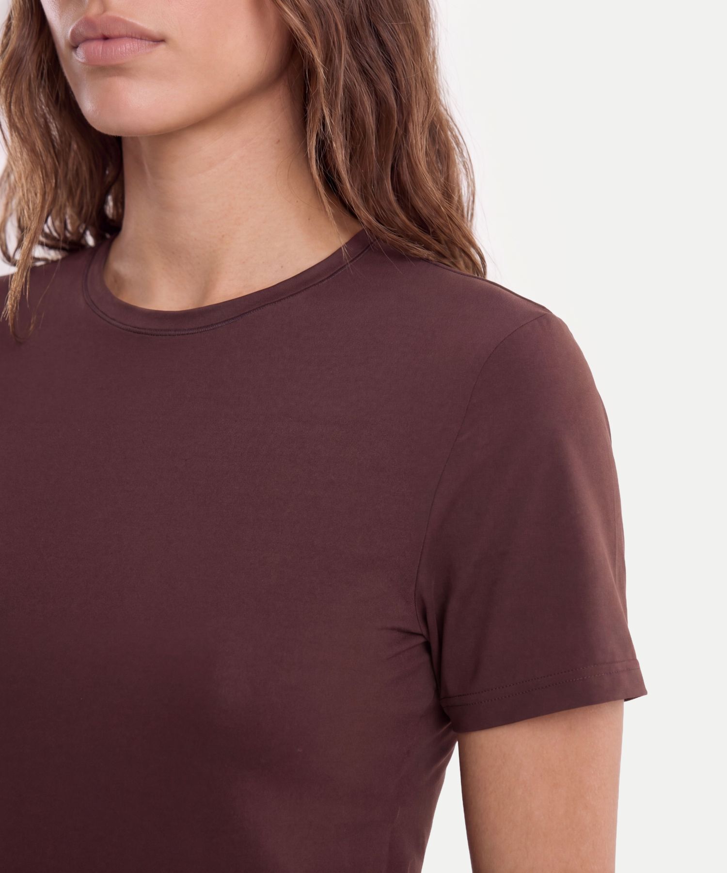 Camiseta Para Mujer CafeOscuro