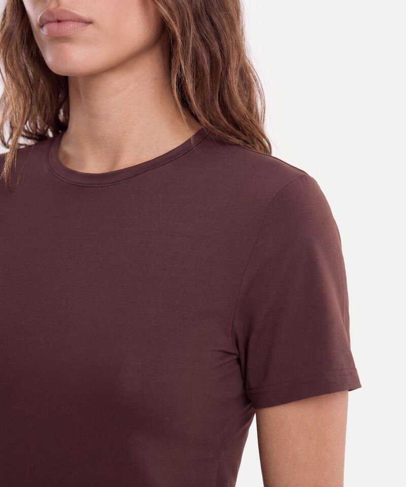 Camiseta Para Mujer CafeOscuro