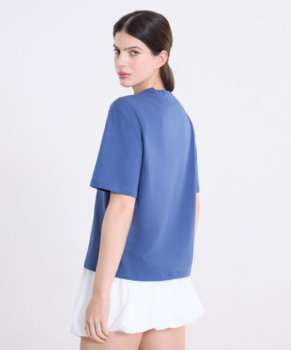 Camiseta Para Mujer AzulMedio
