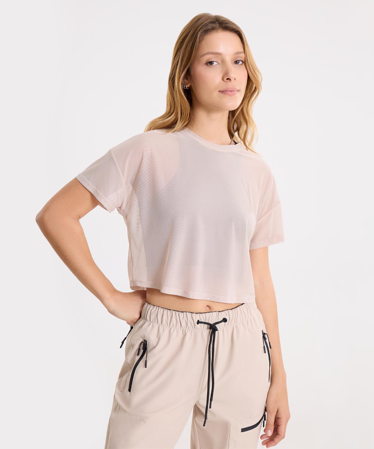 Camiseta Para Mujer Beige