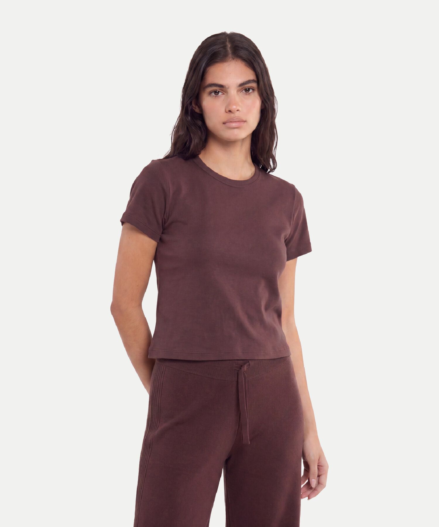 Camiseta Para Mujer Cafe