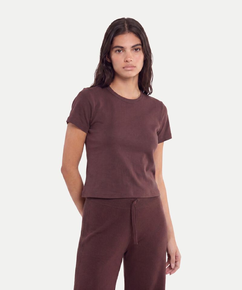 Camiseta Para Mujer Cafe