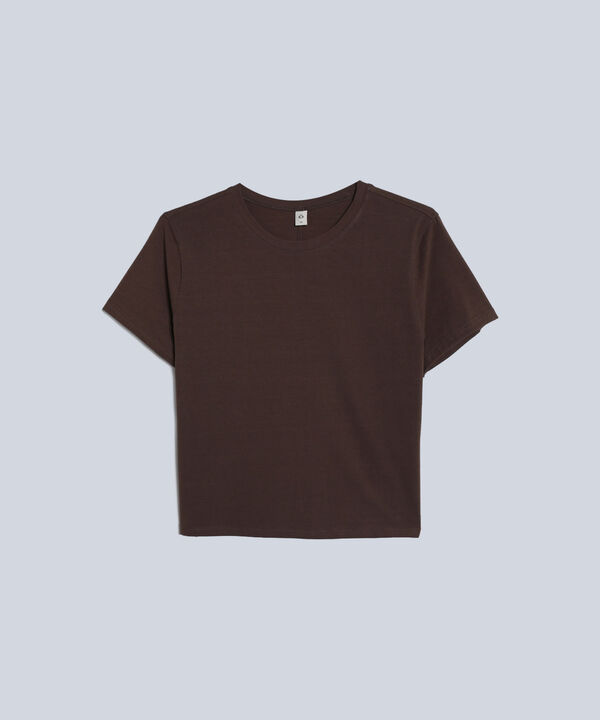 Camiseta Para Mujer CafeOscuro