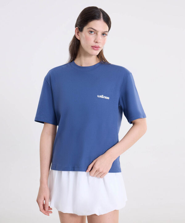 Camiseta Para Mujer AzulMedio
